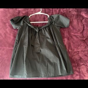 Black Off The Shoulder Shirt